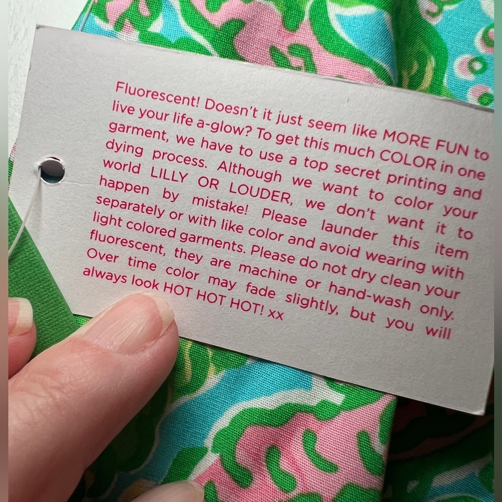 Lilly Pulitzer Vibrant Green and Pink Mini Skirt - Picture 5 of 6